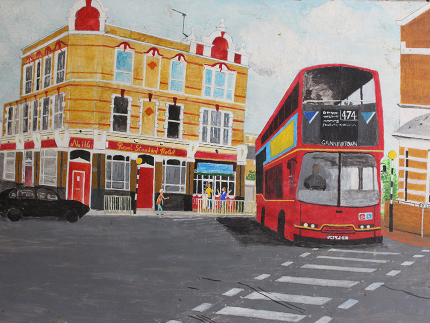 The Royal Standard by local North Woolwich artist Les Hunt